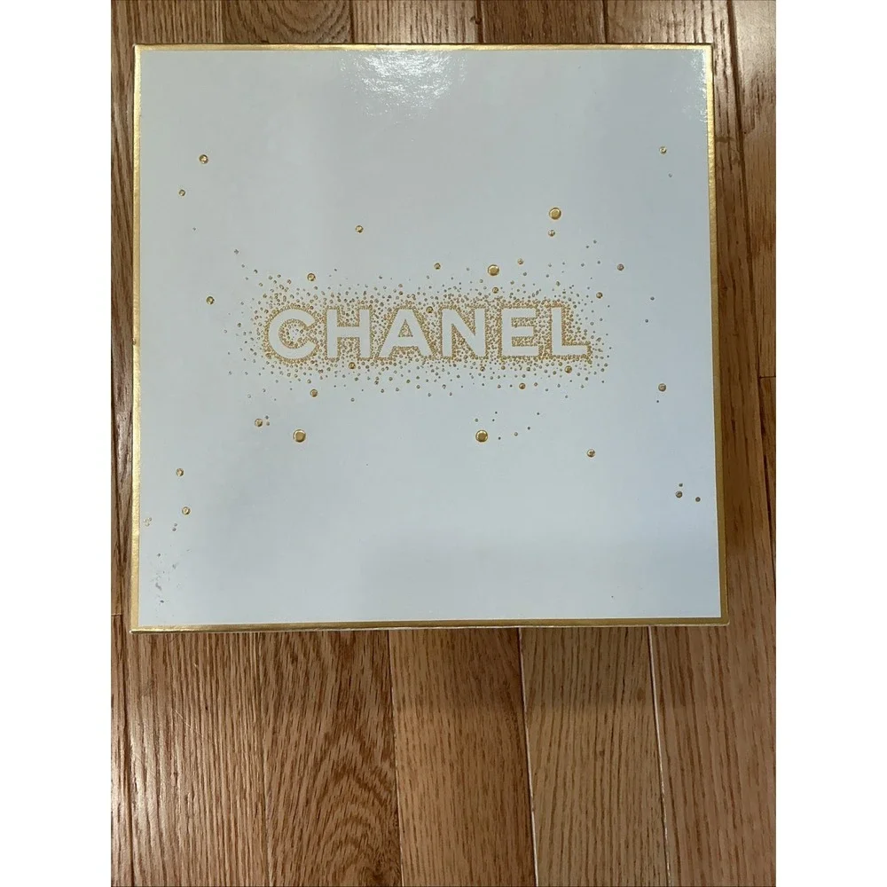 Authentic CHANEL Square Empty Gift Box Container 8.5